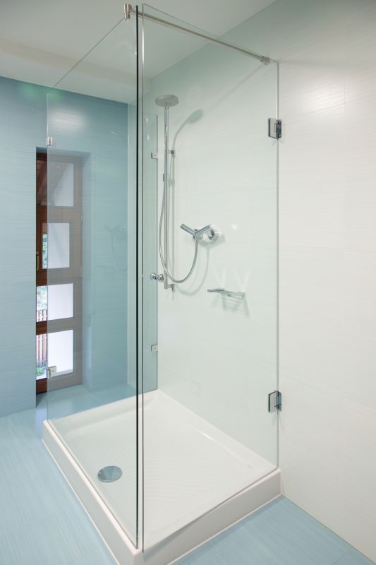 Compact Shower with Modern Fixtures